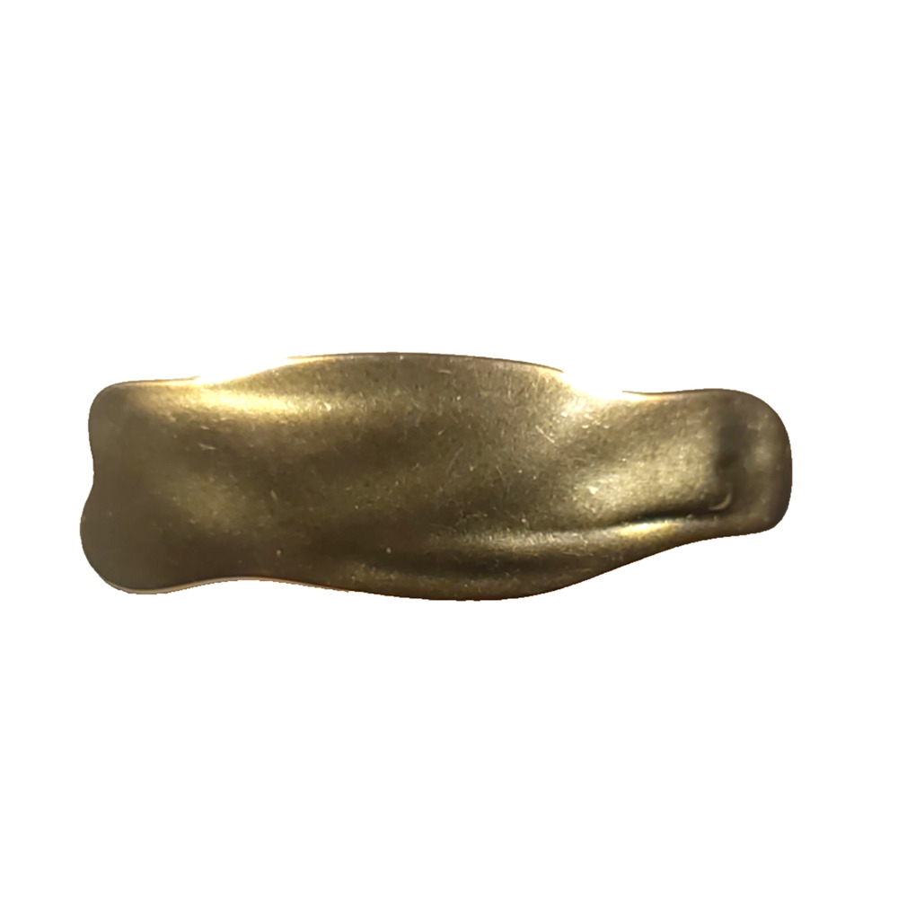 Hair Barrette Gold Tone Art Tension Clip